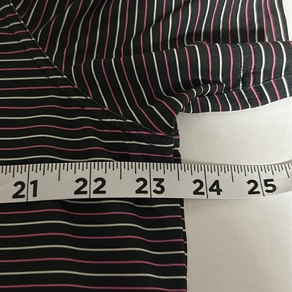 Chubbies Black Pink Striped Flamingo Suh Dude Performance Golf Polo Shirt Large - Picture 7 of 8